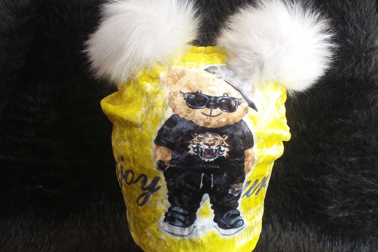 کلاه بچه گانه تدی تایگر پسرانه رنگ زرد