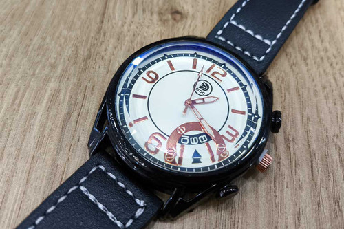 ساعت مچی مردانه BIOO تک موتوره صفحه سفید بند مشکی