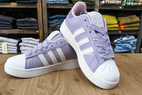 کفش ونس طرح آدیداس زنانه رنگ بنفش برند KShoes کد ۵۳۲