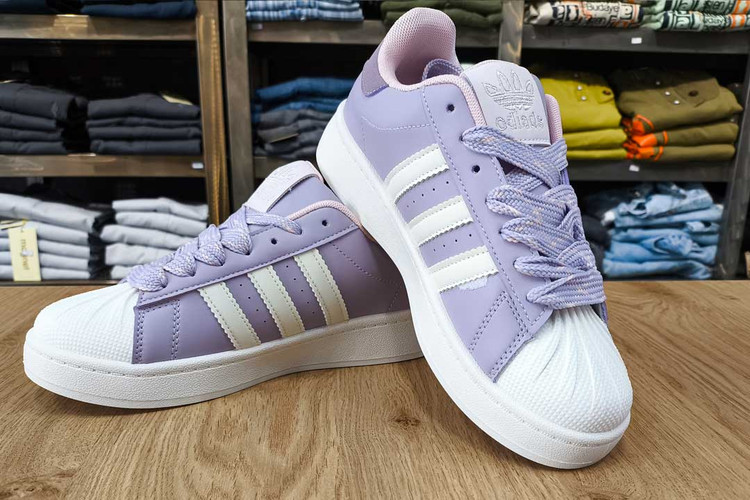 کفش ونس طرح آدیداس زنانه رنگ بنفش برند KShoes کد ۵۳۲