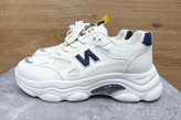 کفش اسپورت زنانه و پسرانه نیوبالانس سفید سرمه ای کد ۵۳۷