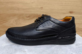 کفش چرم (فوم) مردانه با کفی طبی مشکی کد ۰۶۳